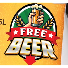 Disfraz de cerveza gratis