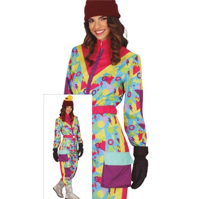 Disfraz de esquiadora retro mujer