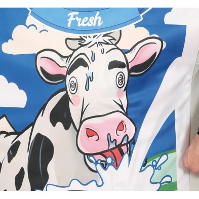 Disfraz de cartón de leche