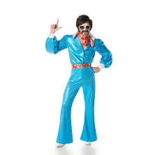 Disfraz de Disco azul para hombre