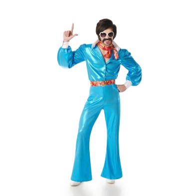 Disfraz de Disco azul para hombre