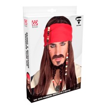 Peluca pirata del caribe