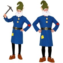 Disfraz gnomo azul para adulto