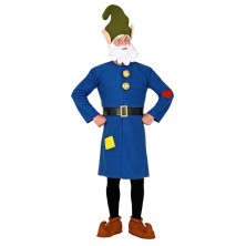 Disfraz gnomo azul para adulto