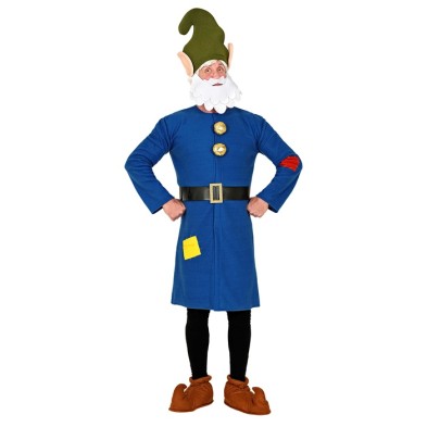 Disfraz gnomo azul para adulto