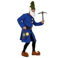 Disfraz gnomo azul para adulto