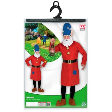 Disfraz gnomo rojo para adulto