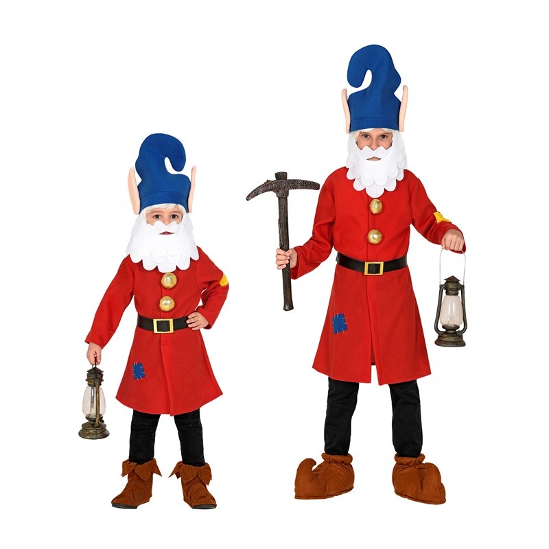 Disfraz de Gnomo Rojo para niño