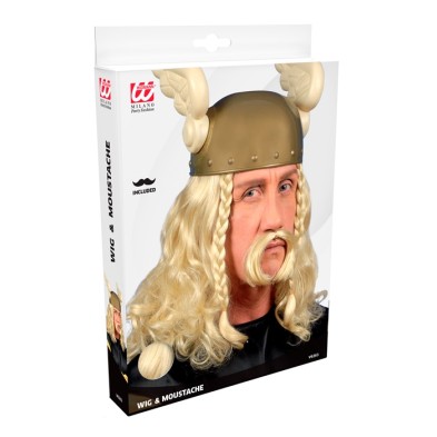 Peluca de galo con bigote