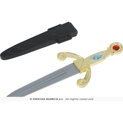 Daga medieval con funda
