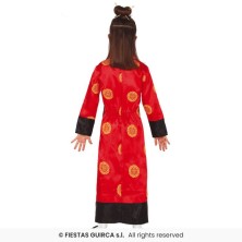 Disfraz de China rojo para niña