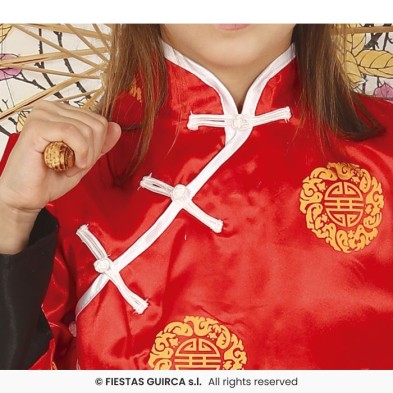 Disfraz de China rojo para niña