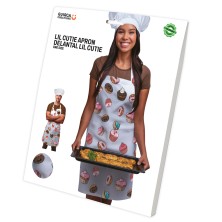 Set delantal y gorro de pastelero adulto