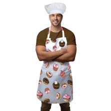Set delantal y gorro de pastelero adulto