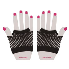 Guantes de malla corto negros