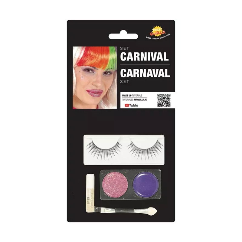 Set de Pestañas con maquillaje