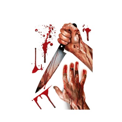 Decoración Ventana Brazos ensangrentados