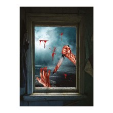 Decoración Ventana Brazos ensangrentados