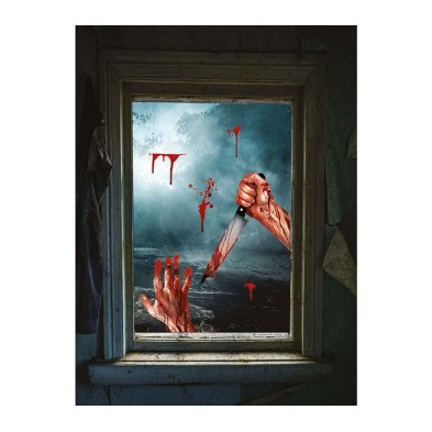 Decoración Ventana Brazos ensangrentados