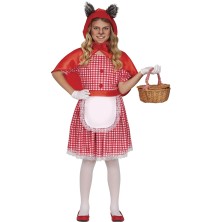Disfraz Caperucita roja con orejas de lobo