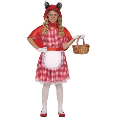 Disfraz Caperucita roja con orejas de lobo