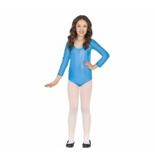 Maillot metalizado turquesa infantil