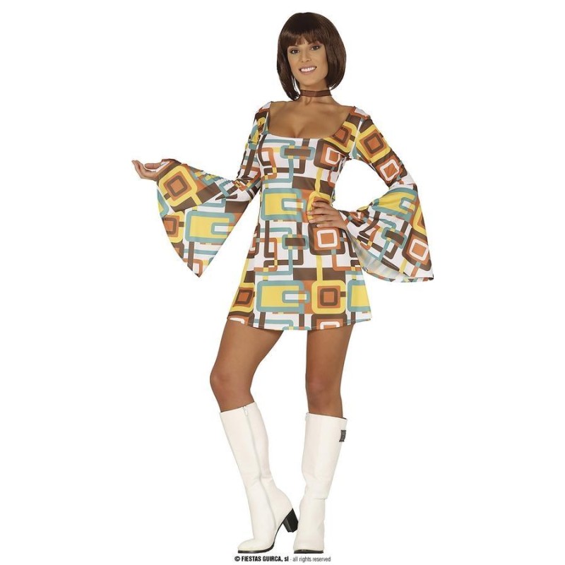Disfraz de chica disco mujer