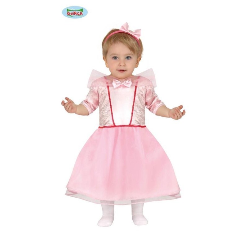 Disfraz de Princesa Rosa bebe