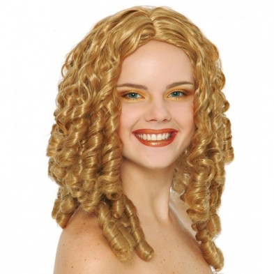 Peluca Tirabuzones Rubia Peluca Tirabuzones Rubia