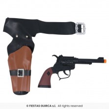 Cartuchera con pistola infantil