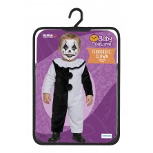 Disfraz de Arlequin blanco y negro bebe