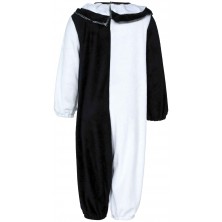 Disfraz de Arlequin blanco y negro bebe