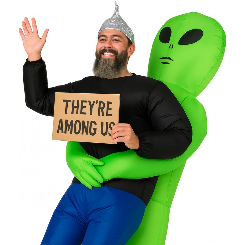 Disfraz Alíen succionado para hombre