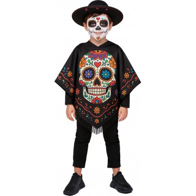 Poncho Catrina infantil
