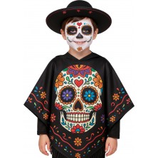 Poncho Catrina infantil