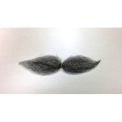 Bigote Mostacho Gris