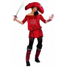 Disfraz Lolita Pirata Rojo