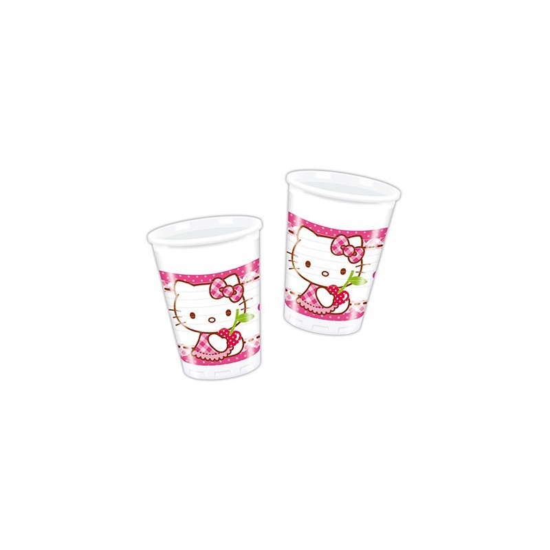 Vasos cumpleaños Hello Kitty