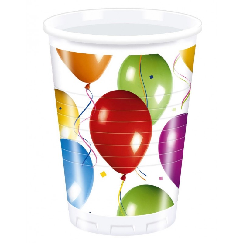 Vasos Cumpleaños de Globos