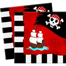 Servilletas de Cumpleaños Piratas