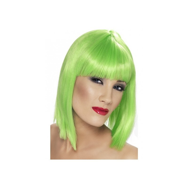 Peluca corta Verde Extra