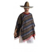 Poncho mejicano adulto