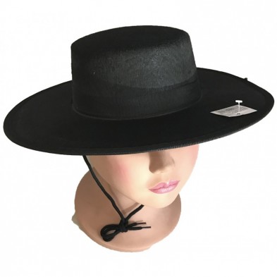 Sombrero Cordobes negro pequeño