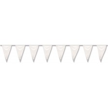 Gallardete plastico blanco