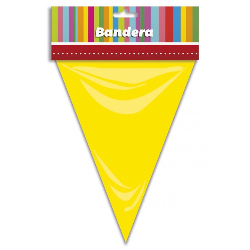 Bandera Triangular Amarillo