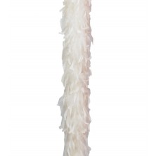 Boa de plumas blancas