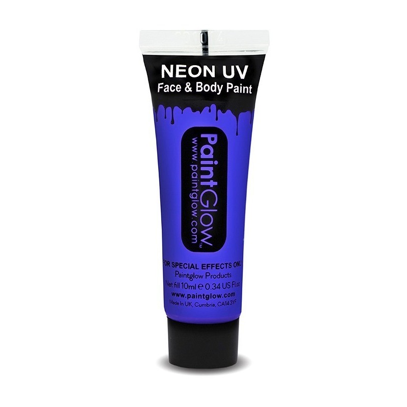 Maquillaje UV Azul
