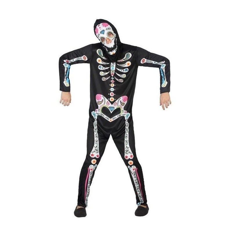 Disfraz de Esqueleto Mexicano Hombre