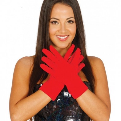 Guantes rojos cortos