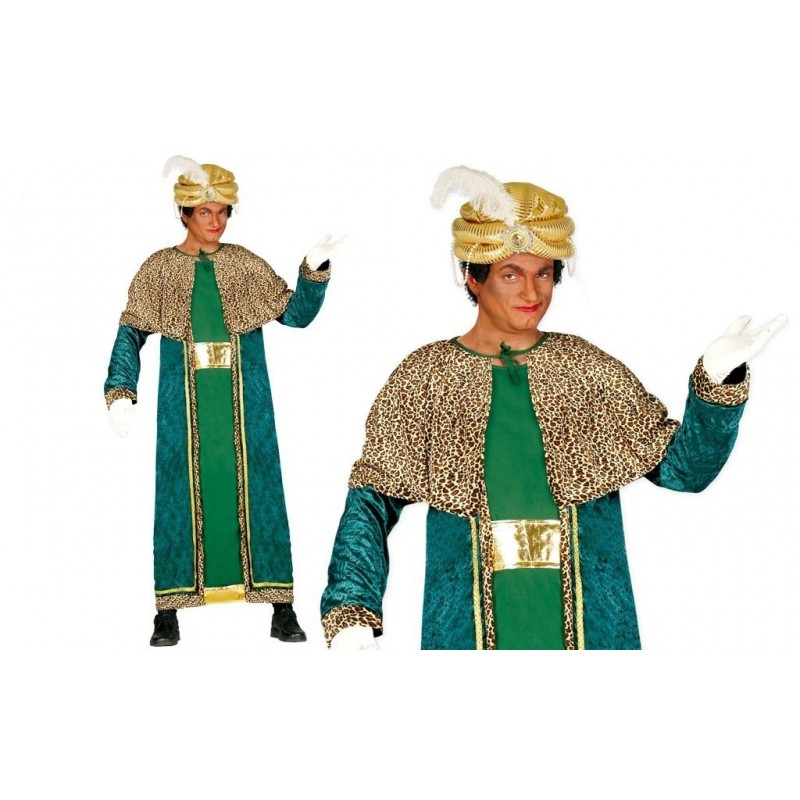 Disfraz de Rey mago verde Disfraz de Rey mago verde